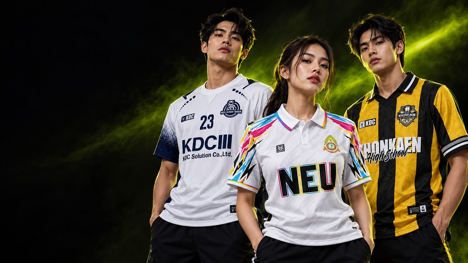 เสื้อกีฬา เสื้อโปโลองค์กร และเสื้อทีมฟุตบอลพิมพ์ลายจาก KDC SPORT